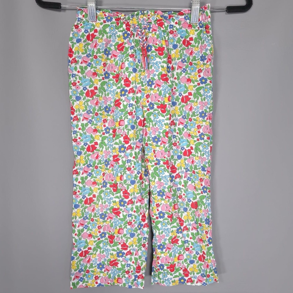 Boden Pants Size 8Y Girls Cotton Liberty Type Floral Culottes Wide Leg